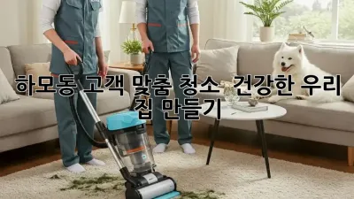 하모동 고객 맞춤 청소 🏡✨ 건강한 우리 집 만들기!